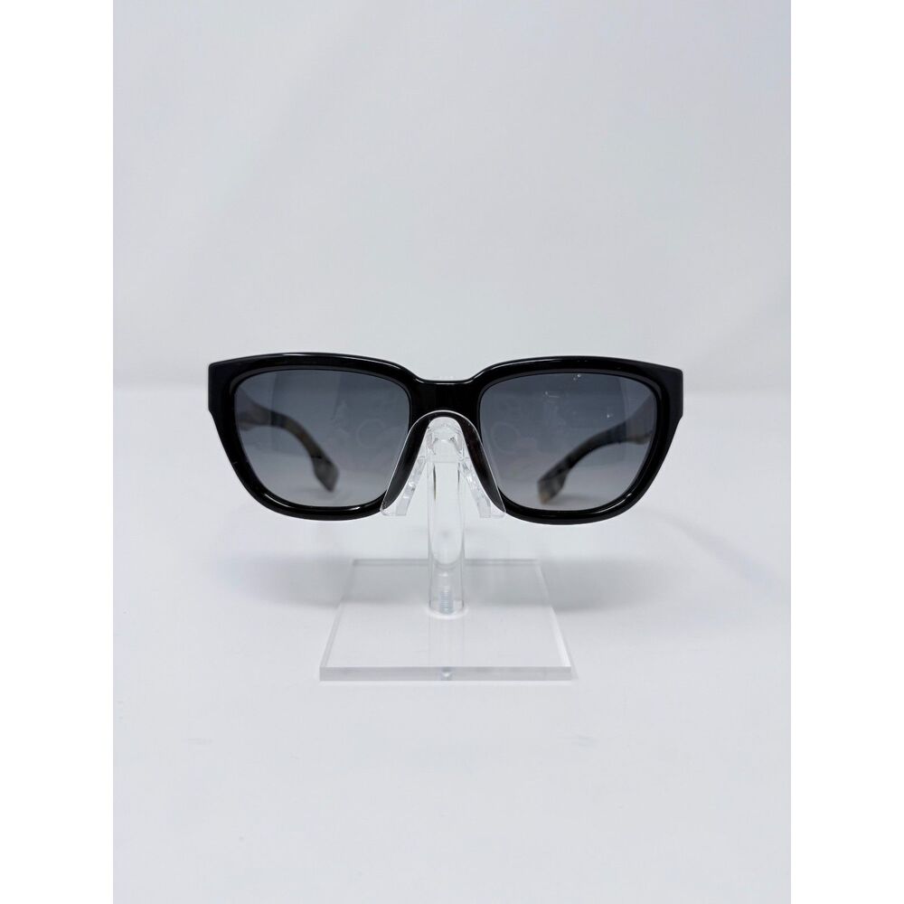 NEW Burberry Mammoth Grey Shaded Polarized Square Ladies Sunglasses - Picture 3 of 10